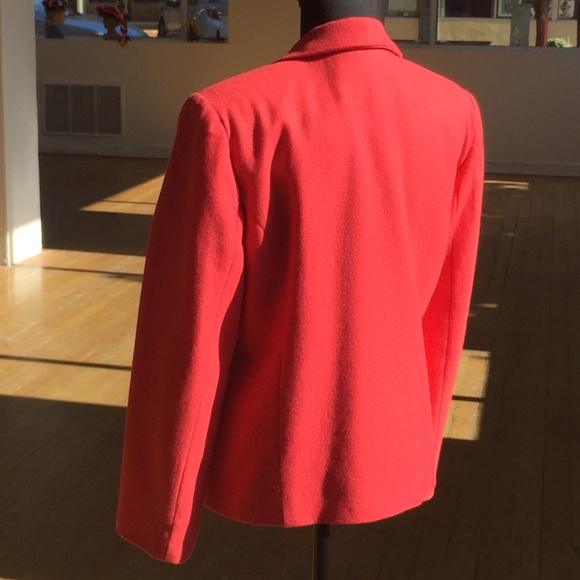 Rose Pink Wool Blazer - Picture 4 of 6